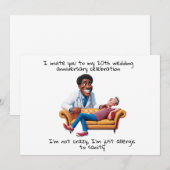 ANTISTRESS psychiatrist THERAPIST medical therapy 招待状 (正面/裏面)