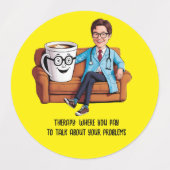 ANTISTRESS psychiatrist THERAPIST MENTAL HEALTH ラベル (デザイン2)