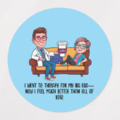 ANTISTRESS psychiatrist THERAPIST MENTAL HEALTH ラベル (デザイン1)