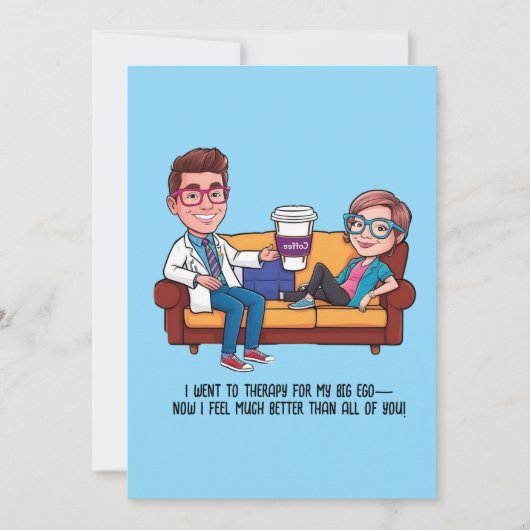 ANTISTRESS psychiatrist THERAPIST MENTAL HEALTH 招待状 (正面)