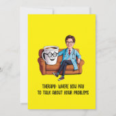 ANTISTRESS psychiatrist THERAPIST MENTAL HEALTH 招待状 (裏面)