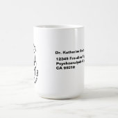 Antistress Psychoanalysis Freud psychiatry Clinic コーヒーマグカップ (中央)