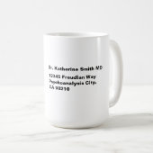 Antistress Psychoanalysis Freud psychiatry Clinic コーヒーマグカップ (正面右)