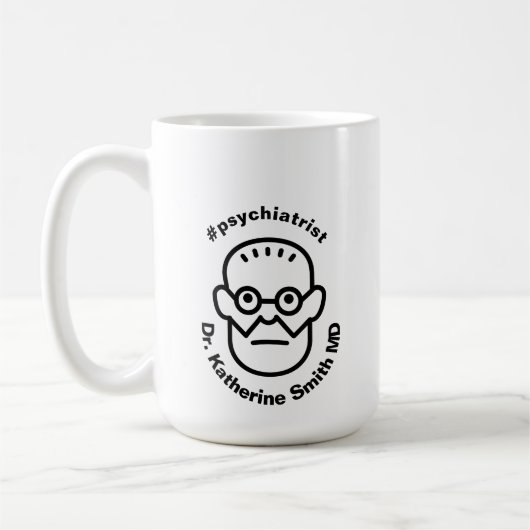 Antistress Psychoanalysis Freud psychiatry Clinic コーヒーマグカップ (左)