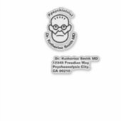 Antistress Psychoanalysis Sigmund Freud Clinic シール (正面)