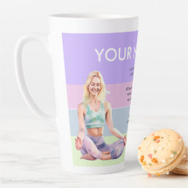 ANTISTRESS RELAX CALM GIRL YOGA CHAKRA カフェラテマグ