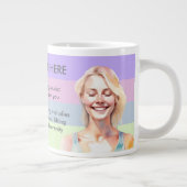 ANTISTRESS RELAX CALM GIRL YOGA CHAKRA ジャンボコーヒーマグカップ (右)