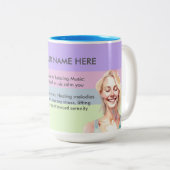 ANTISTRESS RELAX CALM GIRL YOGA CHAKRA ツートーンマグカップ (正面右)