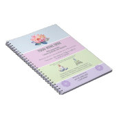 antistress relax yoga calm meditation positive  ノートブック (右側)