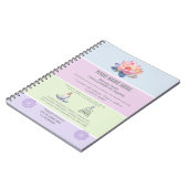 antistress relax yoga calm meditation positive  ノートブック (左側)