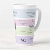 AntiStress Serene Meditation Midfulness カフェラテマグ (右アングル)