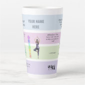 AntiStress Serene Meditation Midfulness カフェラテマグ (正面)