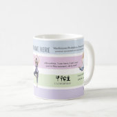 AntiStress Serene Meditation Midfulness コーヒーマグカップ (正面右)