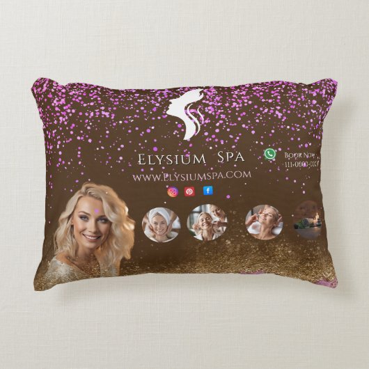 ANTISTRESS Terracotta Gold Spa Beauty social media アクセントクッション (正面)