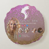 ANTISTRESS Terracotta Gold Spa Beauty social media ラウンドクッション (裏面)