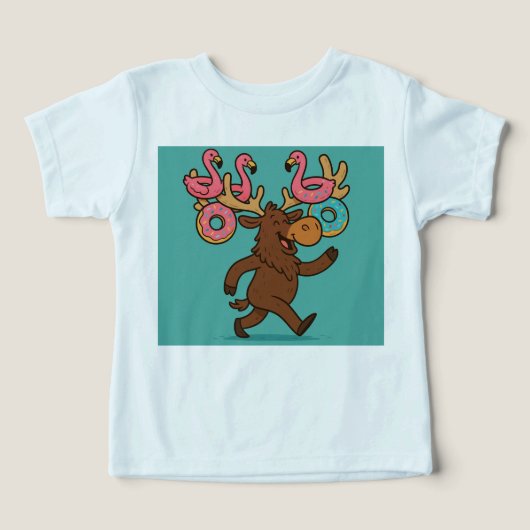 Antler Float Parade – Beach Pride Tee for Kids (デザイン正面)