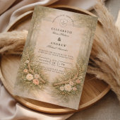 Antler Floral Boho Wedding 招待状