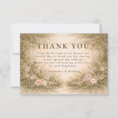 Antler Forest Romance Wedding サンキューカード (正面)