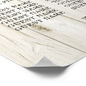 Antler Stagテーブルの結婚フローラポスター8席 ポスター (角)