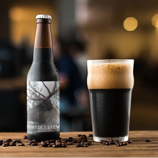 Antlered Caribouの写真パーソナライズされた ビールラベル