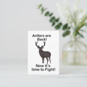 Antlers Are Back Deer Quote Speed Dating Service 名刺 (スタンド正面)