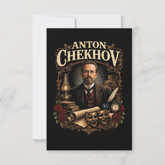 Anton Chekhov サンキューカード (正面)