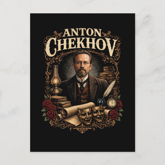 Anton Chekhov ポストカード (正面)