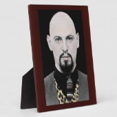 Anton LaVey 8x10スタンドアップポートレート フォトプラーク (側面)