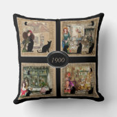 Anton Pieckヴィンテージアートをパーソナライズ クッション (裏面)