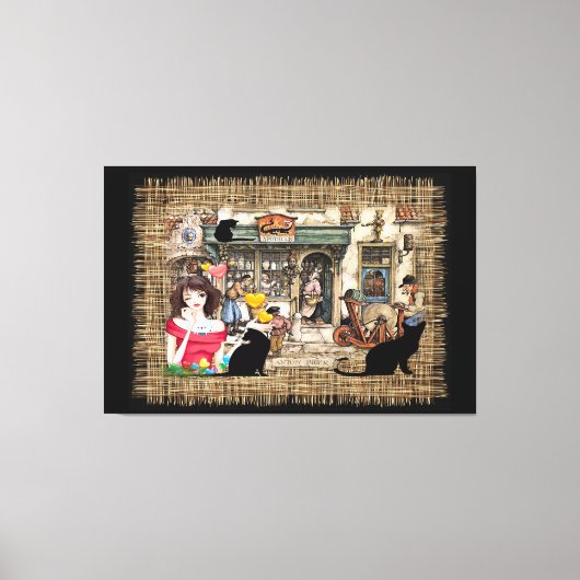 Anton Pieck – 化学者ショップ キャンバスプリント (正面)