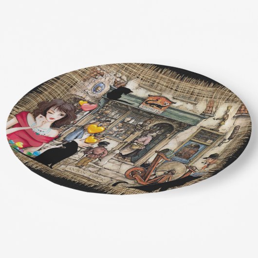 Anton Pieck – 化学者ショップ ペーパープレート (アングル)