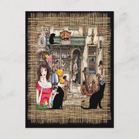 Anton Pieck – 化学者ショップ ポストカード (正面)