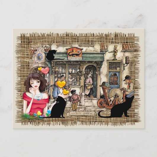 Anton Pieck – 化学者ショップ ポストカード (正面)