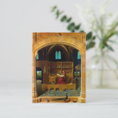 Antonello da Messinaによる彼の勉強のSt Jerome ポストカード (スタンド正面)