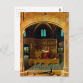 Antonello da Messinaによる彼の勉強のSt Jerome ポストカード (正面/裏面)