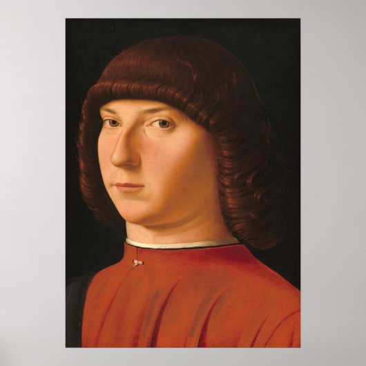 Antonello da Messinaによる「若い男の肖像」 ファインアートポスター ポスター (正面)