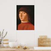 Antonello da Messinaによる「若い男の肖像」 ファインアートポスター ポスター (キッチン)