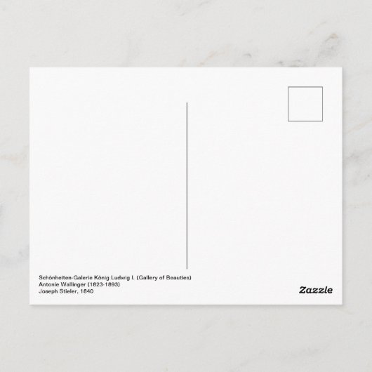 Antonie Wallinger ポストカード (裏面)