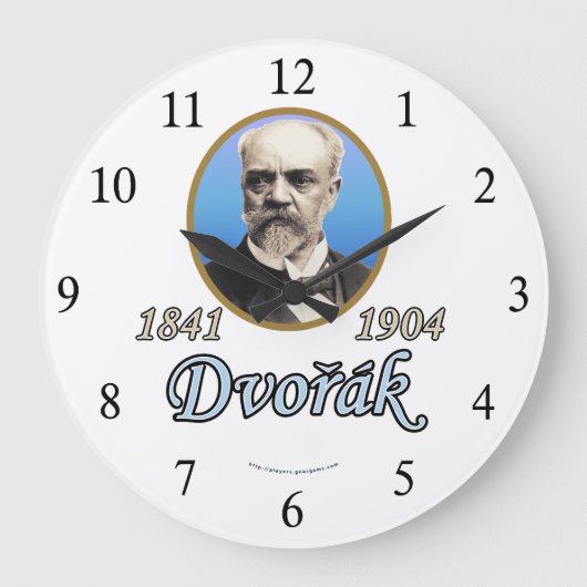 Antonin Dvorak ラージ壁時計 (正面)