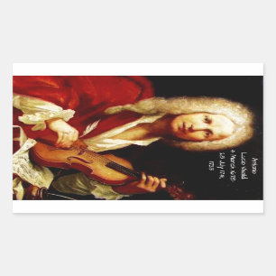 AntonioルーチョVivaldi 1723年 長方形シール