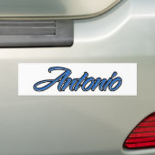 Antonio 名前 青 ステッカー カーカスタムステッカー (車上)