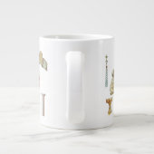 Antonio Gaudi。 バルセロナ。 スペイン。 建築 ジャンボコーヒーマグカップ (裏面)