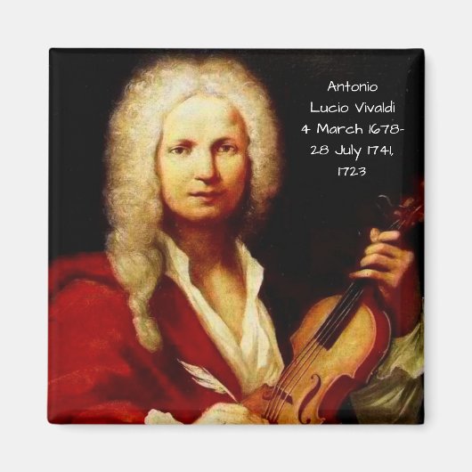 Antonio Lucio Vivaldi 1723 マグネット (正面)