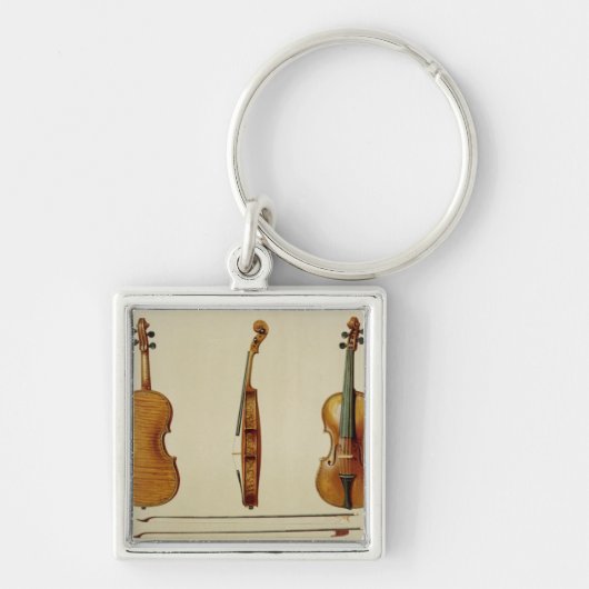 Antonio Stradivarius (cがなすHellierのバイオリン キーホルダー (正面)