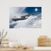 Antonov An-225 Mriya: 3D航空アートプリント ポスター (キッチン)