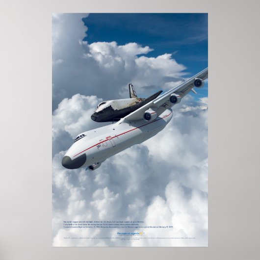 Antonov An-225 Mriya & Buran Shuttle Poster ポスター (正面)