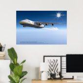 Antonov An-225 Mriya: Photorealistic 3D Art Poster ポスター (ホームオフィス)