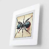 Ants 050824IREF236 - Watercolor スクエア壁時計 (傾斜)
