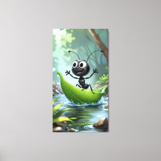 Ant's Adventure: A お洒落 Journey Canvas Print キャンバスプリント