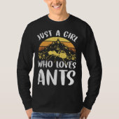 Ants Insects Beetle Bug Entomology Tシャツ (正面)